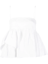 Cecilie Bahnsen White Deborah Camisole In White