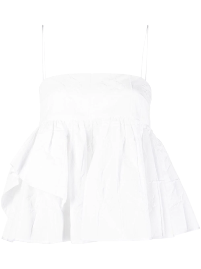 Cecilie Bahnsen White Deborah Camisole