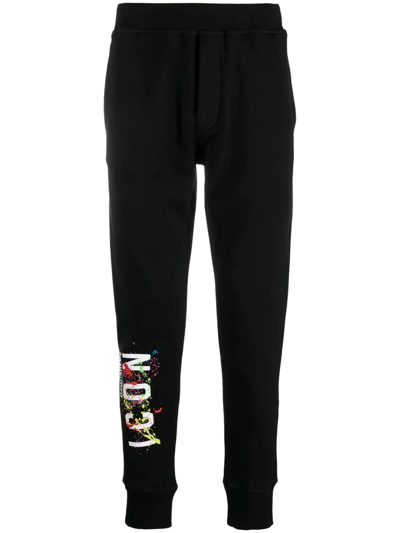 Dsquared2 Logo-print Track Pants In Black