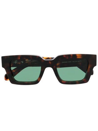 Off-white Virgil Square-frame Sunglasses In Black