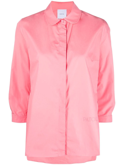 Patou Three-quarter Length Sleeves Shirt In Pink