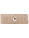 PARAJUMPERS LOGO-PATCH RIBBED-KNIT HEADBAND