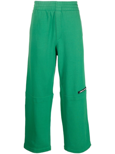 Ambush Panelled Straight-leg Trousers In Green