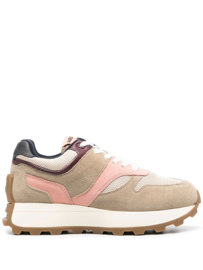 Ambush Lace-up Sneakers In Nude