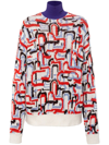PRADA ABSTRACT-PATTERN KNITTED JUMPER