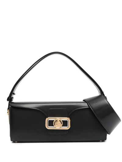 Lanvin Pencil Leather Shoulder Bag In Schwarz