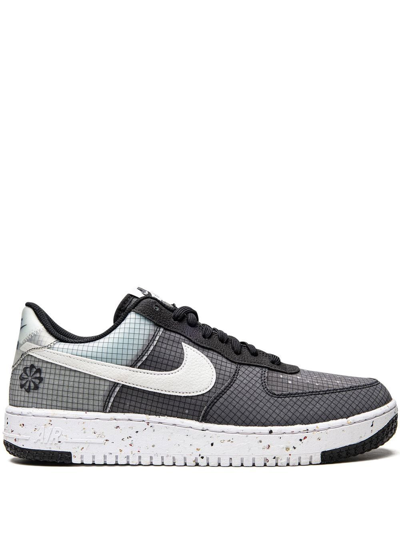 Nike Air Force 1 Low Crater Sneakers In Black