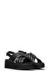 Camper Misia Platform Wedge Sandal In Black