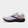 Brooks Ghost 14 Running Shoe In White/purple/coral