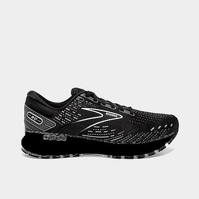 Brooks Men's Glycerin 20 Running Shoes In Black/white/alloy