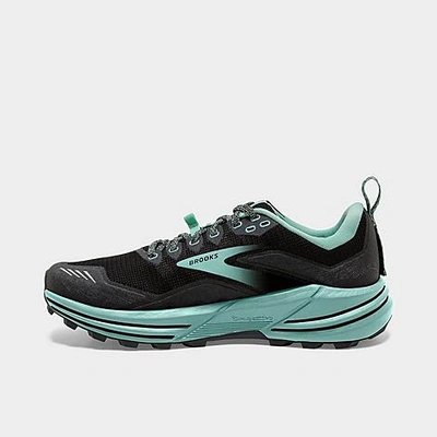 Brooks Women's Cascadia 16 Trail Running Shoes (wide Width D) In Black/ebony/yucca