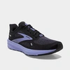 Brooks Women's Launch 9 Running Sneakers From Finish Line In Black/ebony/purple