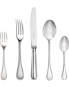 CHRISTOFLE ALBI FIVE-PIECE INDIVIDUAL SILVER-PLATED PLACE SETTINGS