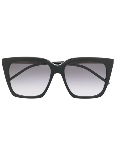Saint Laurent Slm100 Square-frame Sunglasses In Black