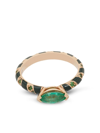 ALICE CICOLINI 14KT YELLOW GOLD MEMPHIS CANDY EMERALD COCKTAIL RING