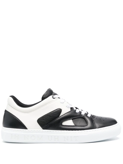 Ih Nom Uh Nit Panelled-design Leather Trainers In White