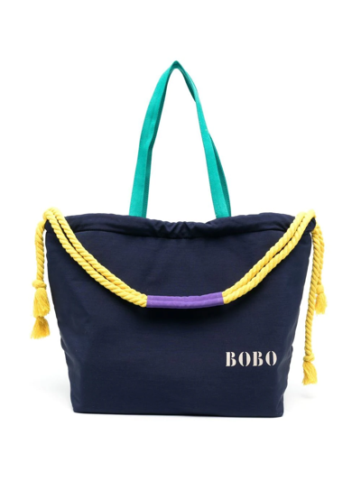 Bobo Choses Kids' Rope-strap Tote Bag In Blue