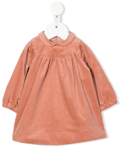 Bonpoint Babies' Long-sleeve Corduroy Dress In Pink
