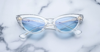JACQUES MARIE MAGE HEART - CLEAR SUNGLASSES