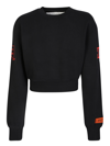 HERON PRESTON CROPPED SWEATER BLACK