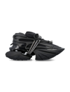 Balmain Neoprene And Leather Low-top Unicorn Sneakers In Black
