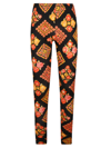 La Doublej Floral-print Stretch-jersey Leggings In Black