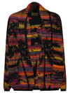 Laneus Stripe Detail Open Front Cardigan In Var.u