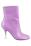 3juin Round-toe Ankle 100mm Boots In Amethyst