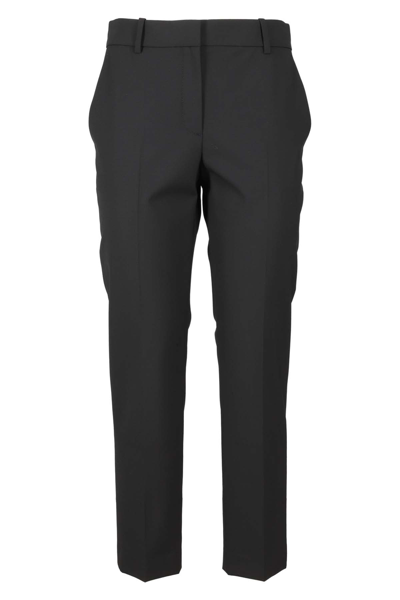 Theory Treeca Double-knit Trousers In Black