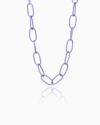 Federica Tosi Christy Matte Painted Chain Necklace In Lilac