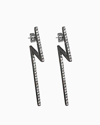 Federica Tosi Flash Earrings Black Diamond In Black