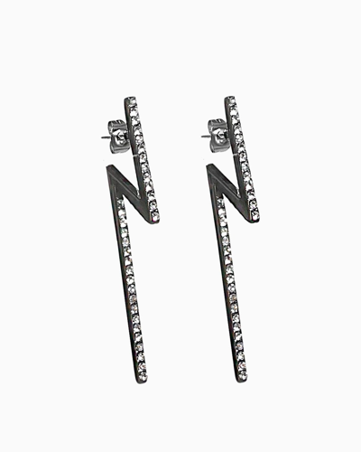 Federica Tosi Flash Earrings Black Diamond