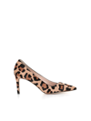 Antonio Barbato Womens Natural Love 85 Leopard-print Brushed-leather Heeled Courts In Spotted