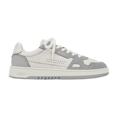 Axel Arigato Dice Lo Grey And White Leather Low Sneaker - Dice Lo