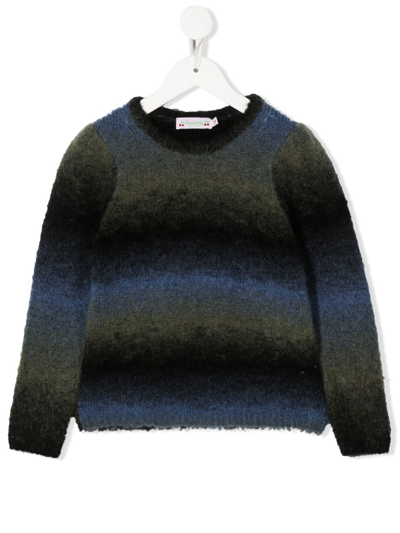 Bonpoint Kids' Britanni Wool-blend Jumper In Blue