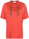 Ambush Layered Drawstring T-shirt In Red