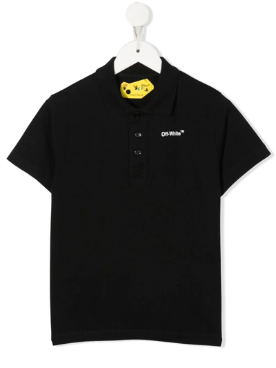 Off-white Kids' Arrow-print Short-sleeve T-shirt In Black