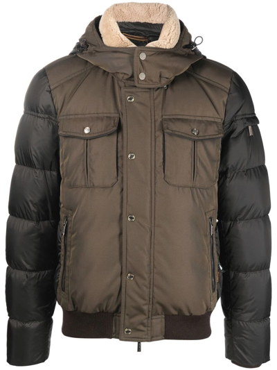 Moorer Long-sleeve Padded Jacket In Green