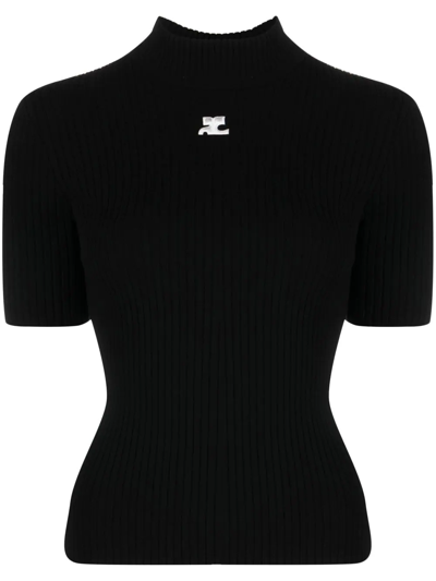 COURRÈGES REEDITION RIB-KNIT SWEATER