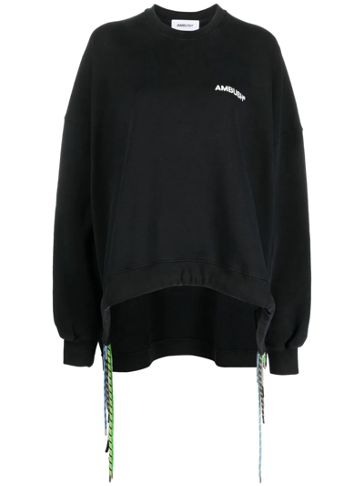 Ambush Women's Oversized Multicord Sweatshirt In Black