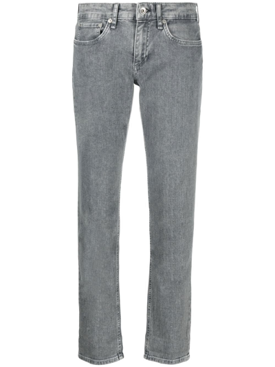 Rag & Bone Cate Mid-rise Ankle Skinny Jeans In Grey