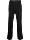 Norse Projects Mid-rise Straight-leg Trousers In Black