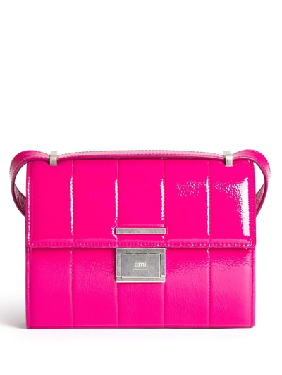 Ami Alexandre Mattiussi Small Déjà-vu Crossbody Bag In Pink