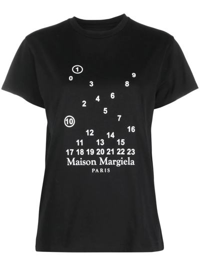Maison Margiela Graphic Print T-shirt In Black