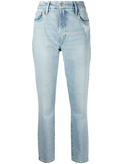 Good American Good Classic Skinny-cut Jeans In Blue