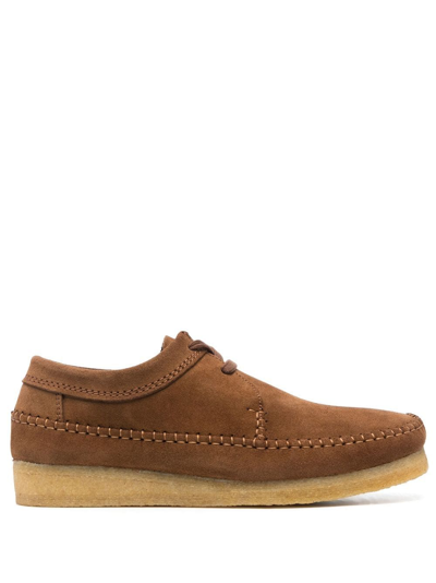 Clarks Originals Iconic Suede Weaver Shoes In Braun