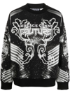 VERSACE JEANS COUTURE SPACE COUTURE LONG-SLEEVE SWEATSHIRT