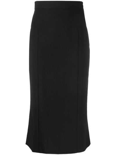 Alberta Ferretti High-waisted Pencil Skirt In Schwarz