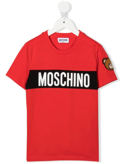 Moschino Logo-print T-shirt In Rot