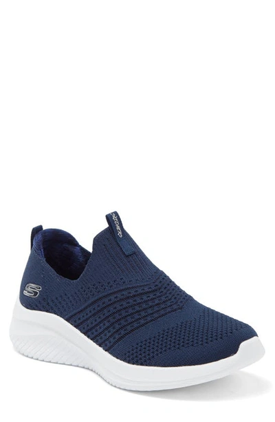 Skechers Ultra Flex 3.0 Classy Charm Sneaker In Navy